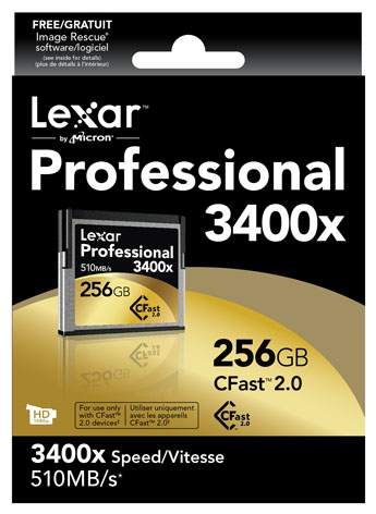Lexar Pro CFast 3400x 2.0, da poco annunciate e ora abbandonate da Lexar